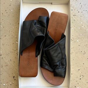 Cole Haan Women's Black and Brown Leather Sandals